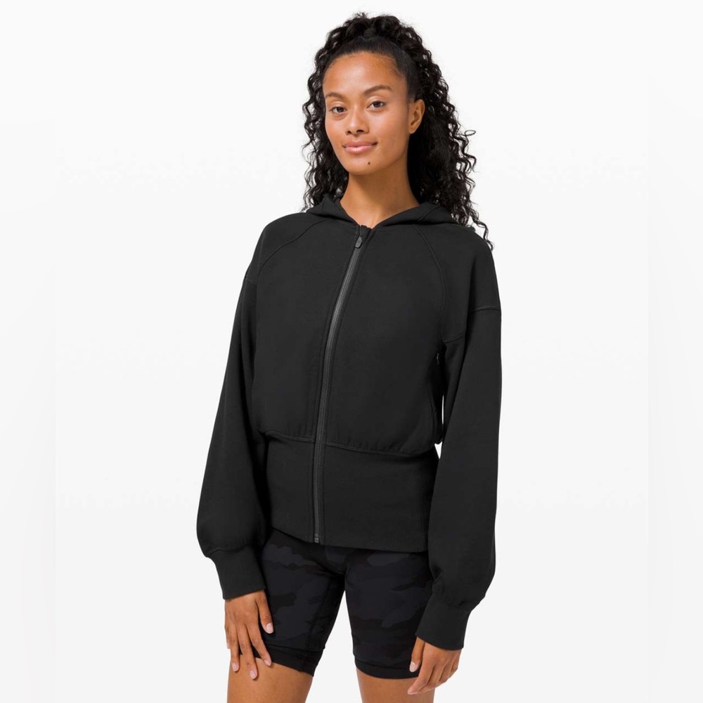 Lululemon Hugged-Waist Cotton Zip Hoodie